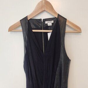 Helmut Lang black knotted shift dress